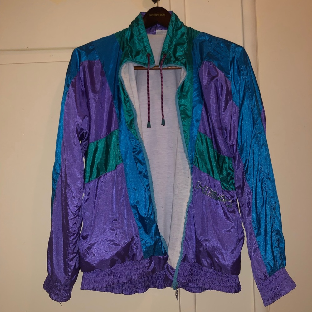 Vintage Head Zip Up Windbreaker